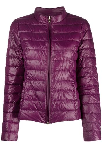 Patrizia Pepe zip-up padded jacket - Viola