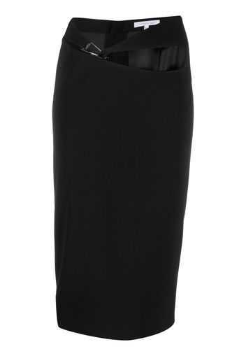 Patrizia Pepe cut-out detailing pencil skirt - Nero