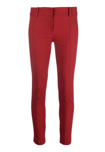 Patrizia Pepe straight-leg cropped trousers - Rosso