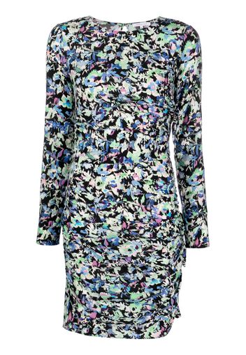 Patrizia Pepe floral-print ruched dress - Blu