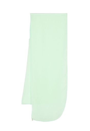 Patrizia Pepe semi-sheer chiffon scarf - Verde