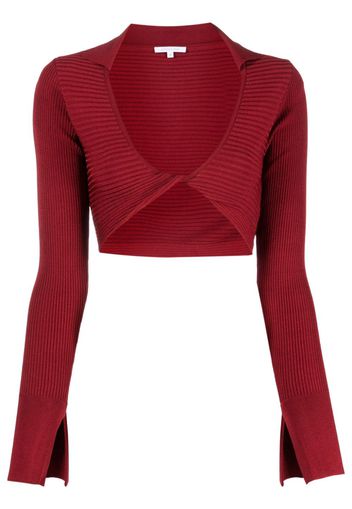 Patrizia Pepe Top a maniche lunghe - Rosso