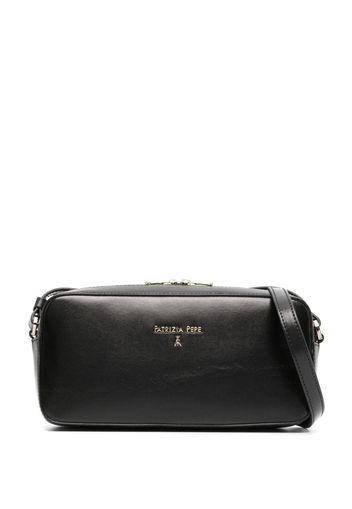 Patrizia Pepe mini zip-up leather bag - Nero