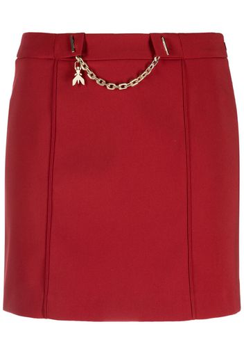 Patrizia Pepe Essential crepe mini skirt - Rosso