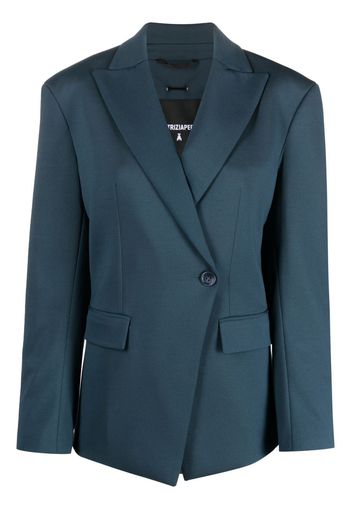 Patrizia Pepe Blazer doppiopetto con revers a lancia - Blu