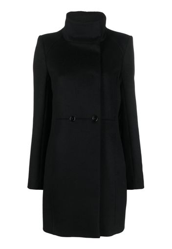 Patrizia Pepe high-neck double-breasted coat - Nero