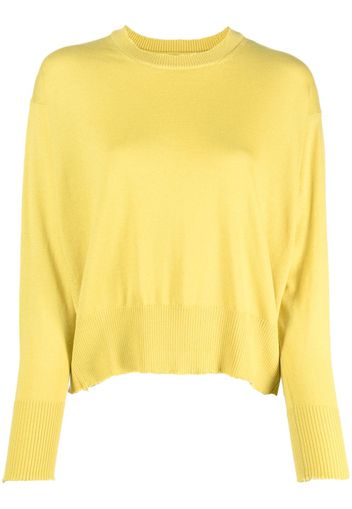 Patrizia Pepe raw-cut wool jumper - Giallo