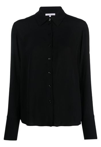 Patrizia Pepe Essential crepe-texture shirt - Nero