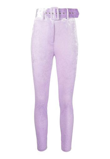 Patrizia Pepe belted high-waist trousers - Viola