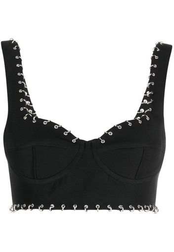 Patrizia Pepe Top crop - Nero