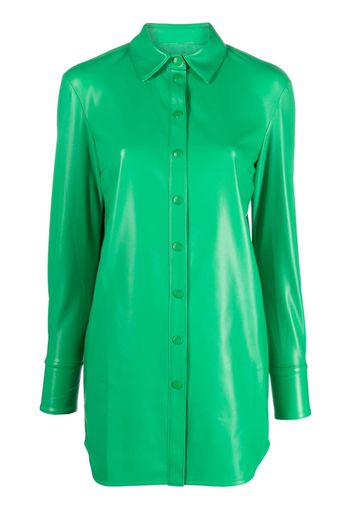 Patrizia Pepe coated long-sleeve shirt - Verde