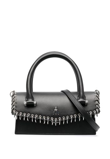 Patrizia Pepe Fly Bamby eyelet-embellished shoulder bag - Nero