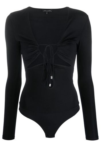 Patrizia Pepe Body con cut-out - Nero