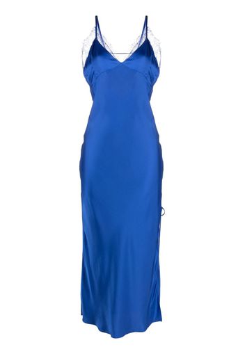 Patrizia Pepe satin slip dress - Blu