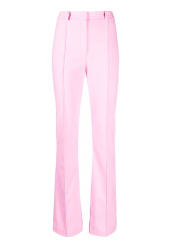 Patrizia Pepe slim-cut side-slits trousers - Rosa