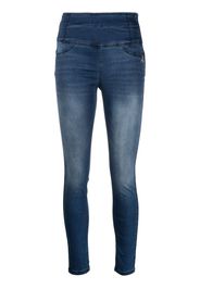 Patrizia Pepe Jeans skinny a vita alta - Blu