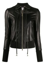 Patrizia Pepe long sleeve leather jacket - Nero