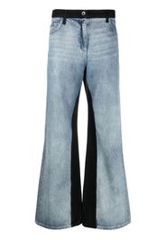 Patrizia Pepe two-tone loose-fit jeans - Blu