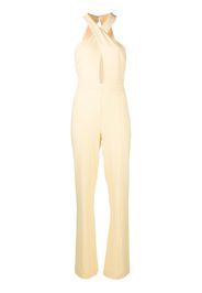 Patrizia Pepe crossover-straps sleeveless jumpsuit - Giallo