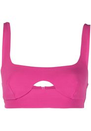 Patrizia Pepe cropped vest top - Rosa