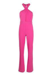 Patrizia Pepe crossover-neck jumpsuit - Rosa