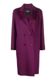 Patrizia Pepe double-breasted wool-blend coat - Viola