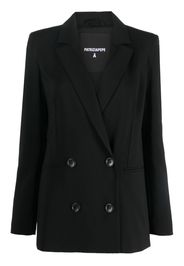 Patrizia Pepe Essential double-breasted blazer - Nero