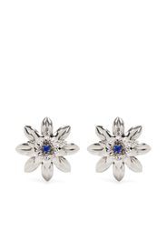 Patrizia Pepe floral crystal-embellished earrings - Effetto metallizzato