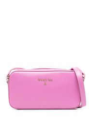 Patrizia Pepe logo-plaque leather crossbody bag - Rosa