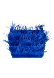 Patrizia Pepe feather-detailing cropped top - Blu