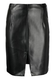 Patrizia Pepe patent-finish pencil midi skirt - Nero