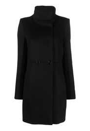 Patrizia Pepe high-neck double-breasted coat - Nero