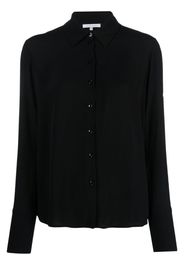 Patrizia Pepe Essential crepe-texture shirt - Nero