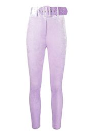 Patrizia Pepe belted high-waist trousers - Viola