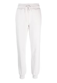 Patrizia Pepe logo-appliqué cotton track pants - Grigio