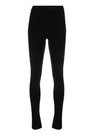 Patrizia Pepe Essential logo-waistband leggings - Nero