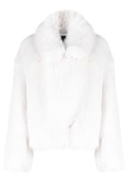 Patrizia Pepe oversized fur-design jacket - Bianco