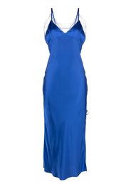 Patrizia Pepe satin slip dress - Blu