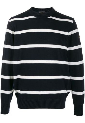 striped crew neck jumper