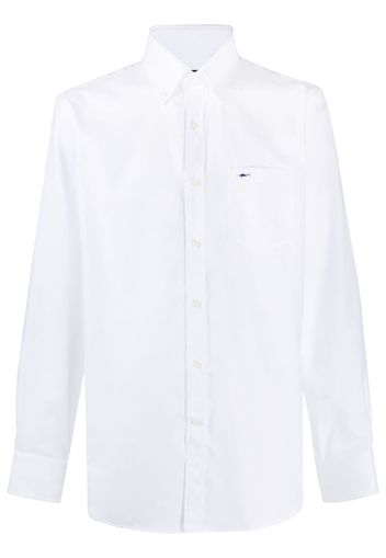 long-sleeved patch pocket shirt