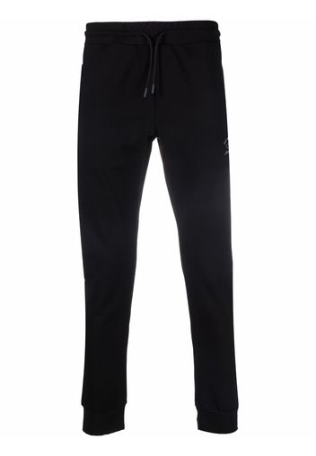 Paul & Shark logo-print skinny track pants - Nero