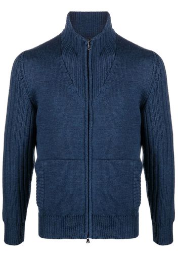 Paul & Shark high-neck zip-up cardigan - Blu