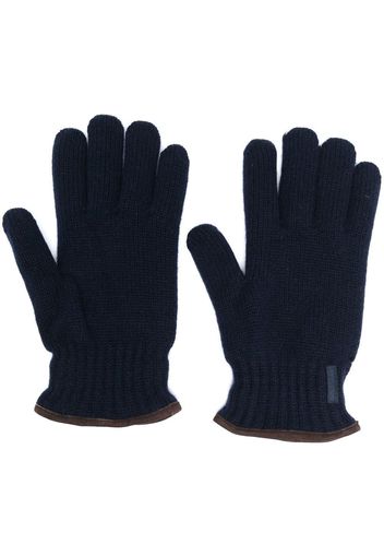 Paul & Shark sheepskin wool gloves - Blu