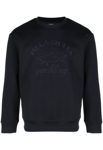 Paul & Shark logo-embroidered sweatshirt - Blu