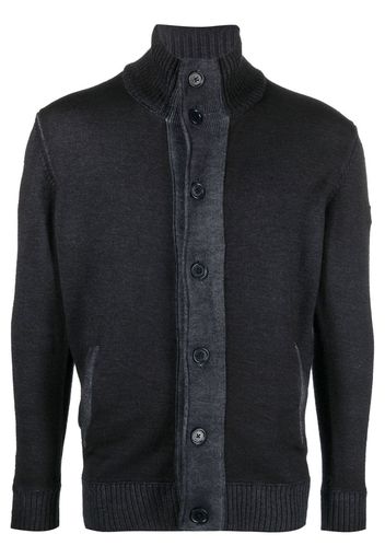 Paul & Shark roll-neck wool cardigan - Blu