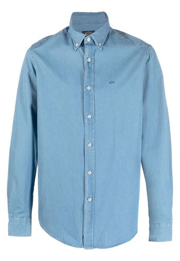 Paul & Shark Camicia con ricamo - Blu