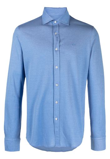 Paul & Shark spread collar cotton shirt - Blu