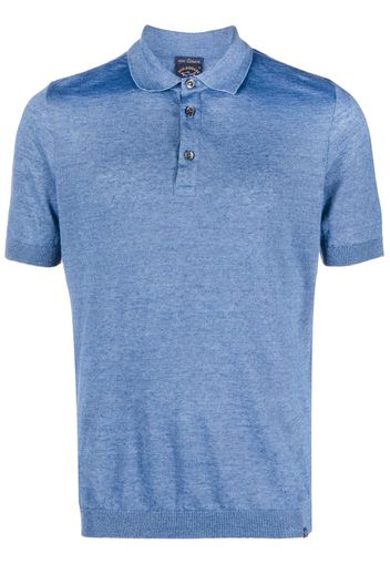 Paul & Shark linen short-sleeve polo shirt - Blu