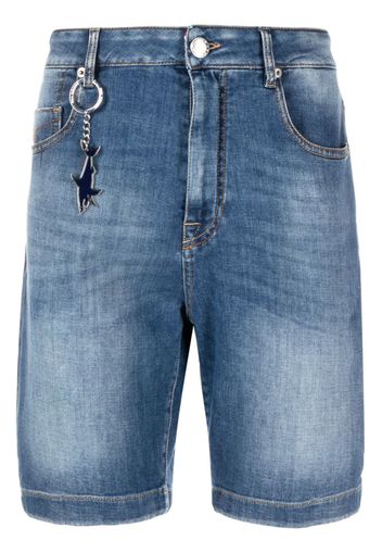 Paul & Shark mid-rise denim shorts - Blu