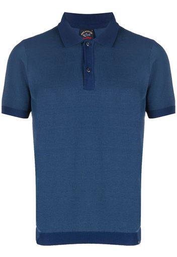 Paul & Shark short-sleeved knitted polo shirt - Blu